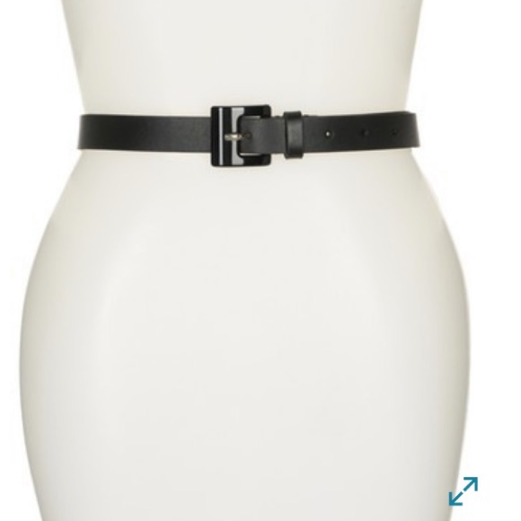 kate spade Accessories - Kate Spade Black Resin Buckle Belt